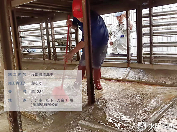 冷却塔盘清洗